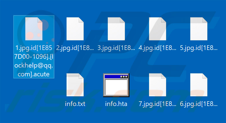 Files encrypted by Acute