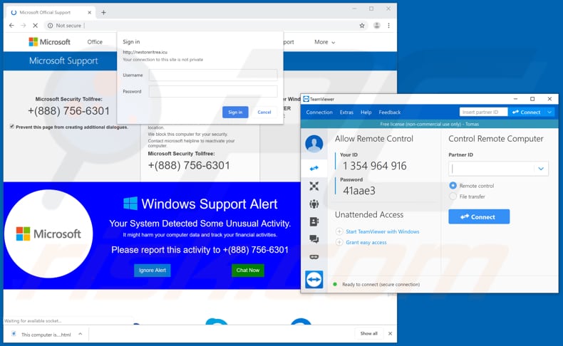 TeamViewer scam scam