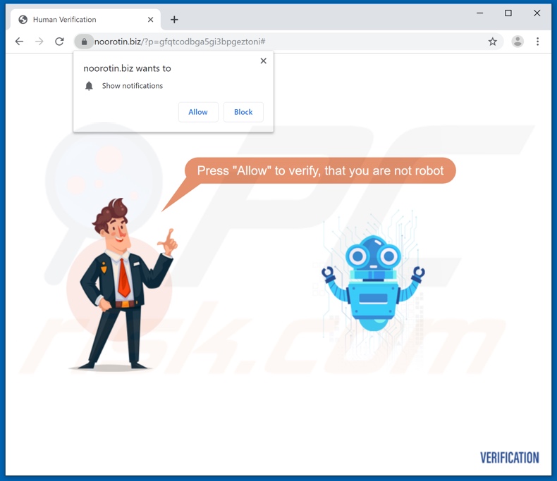 noorotin[.]biz pop-up redirects