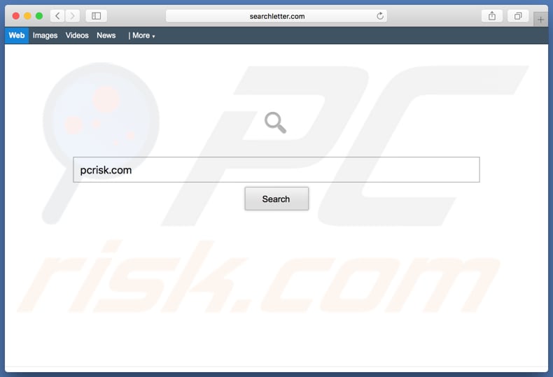 Pirate de navigateur searchletter.com sur un ordinateur Mac