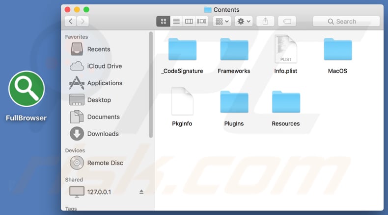 FullBrowser installation folder
