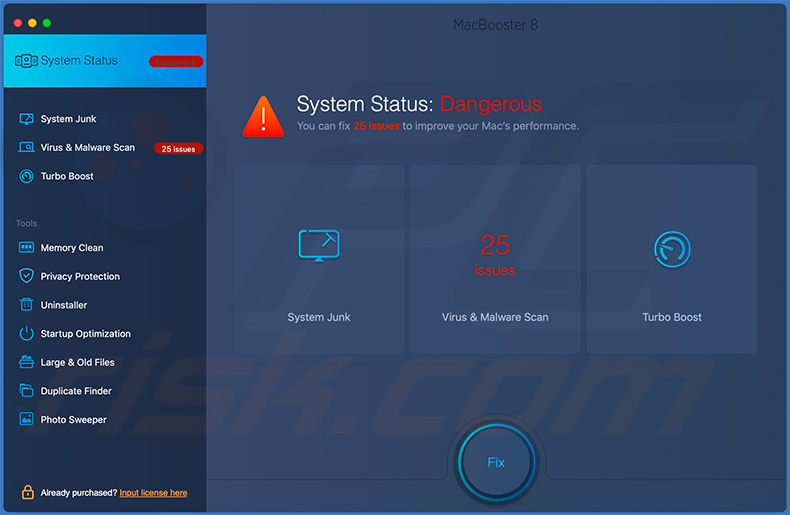 Application indésirable MacBooster