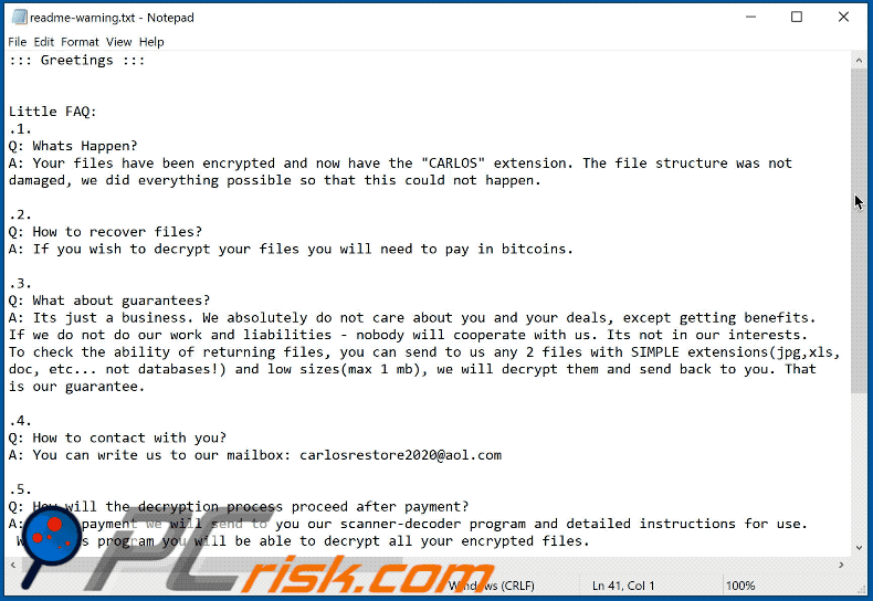CARLOS ransomware ransom note gif (readme-warning.txt)