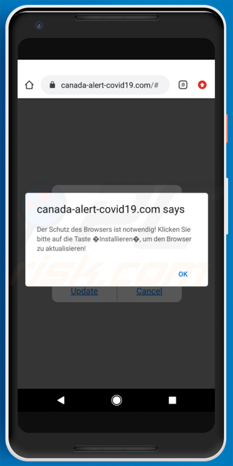 Site Web malveillant utilisé pour diffuser le cheval de Troie Cerberus