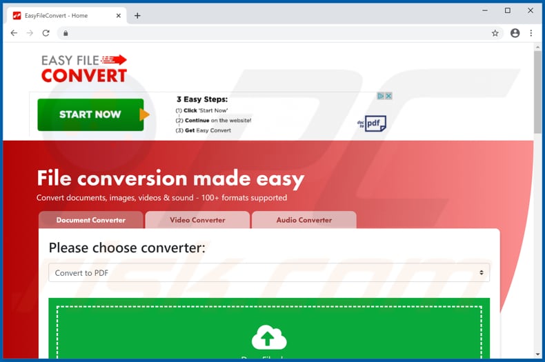 easy file convert promos adware download website