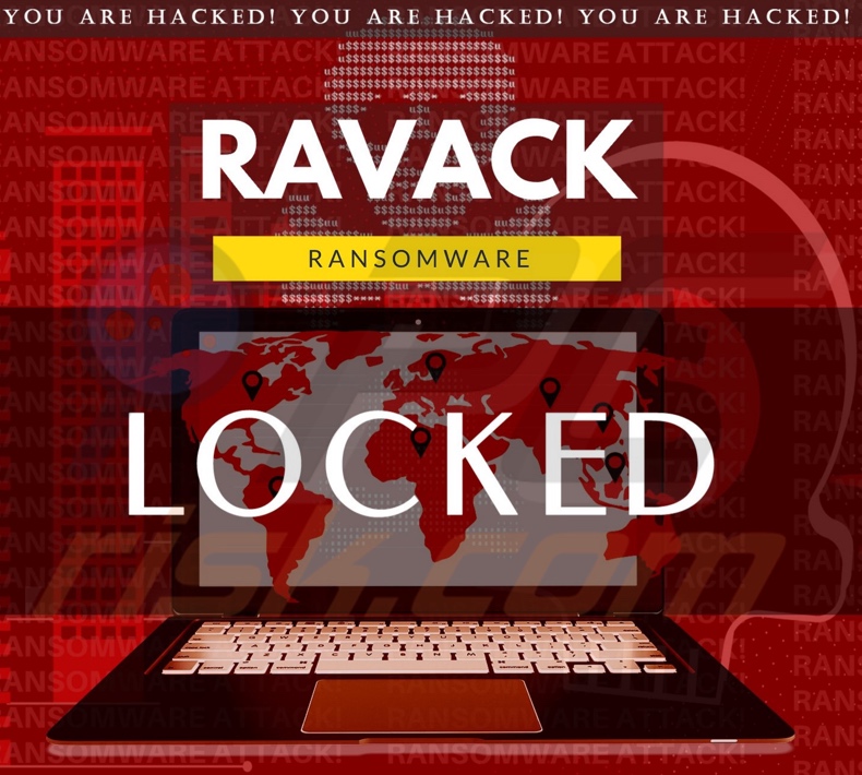 Ravack ransomware wallpaper