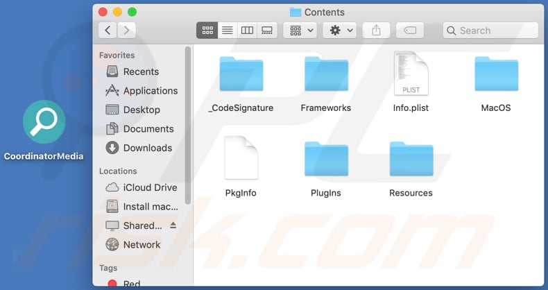 coordinatormedia adware contents folder