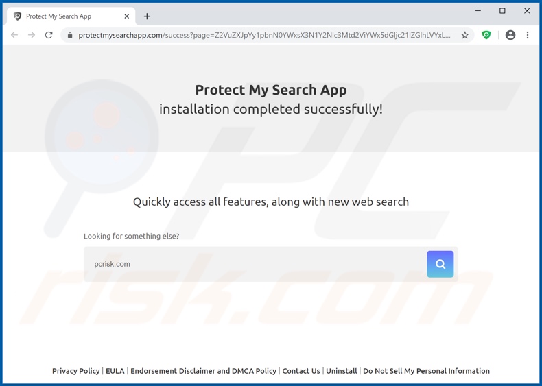 protectmysearchapp.com browser hijacker