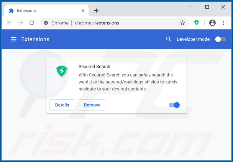 Suppression des extensions Google Chrome liées à secureserch.com