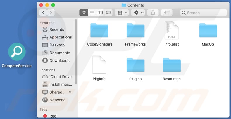 competeservice adware installation folder
