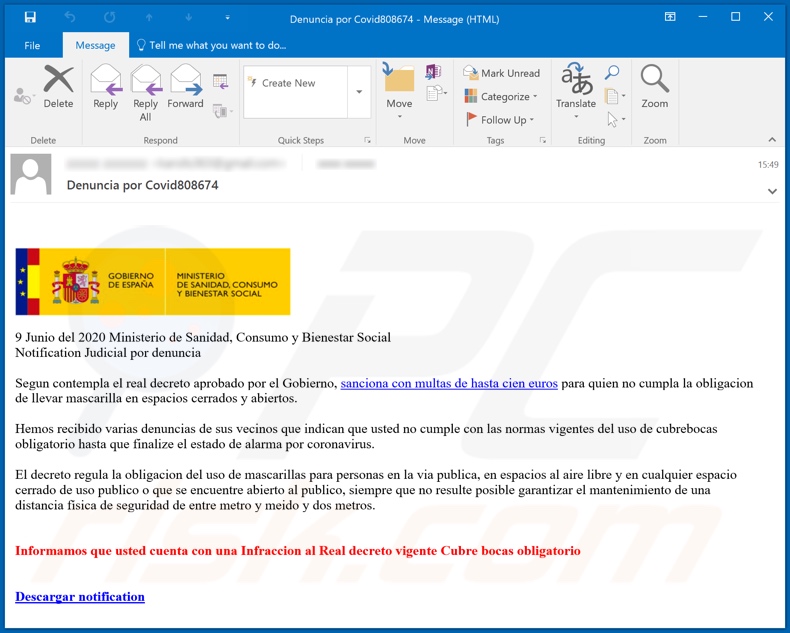 Cheval de Troie Mekotio diffusant des e-mails frauduleux