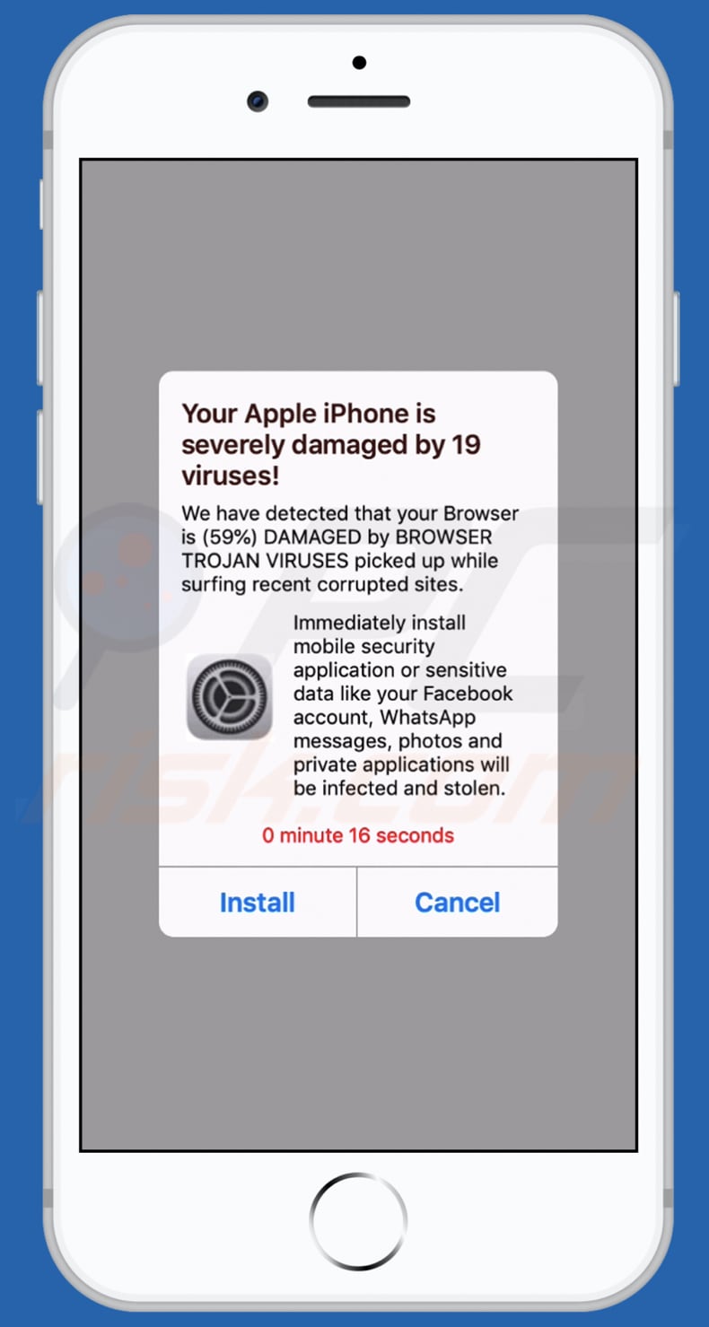 apps-notification-com scam mobile second variant version
