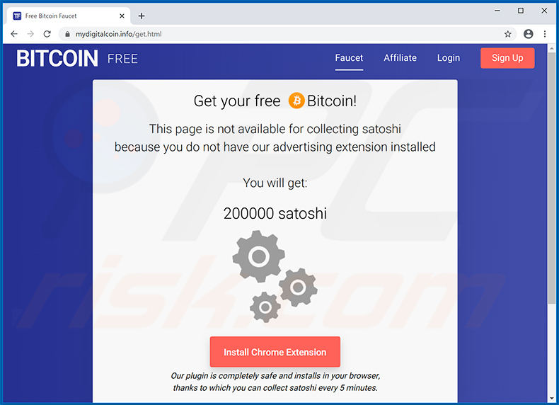RedLine Stealer malware-promoting scam website