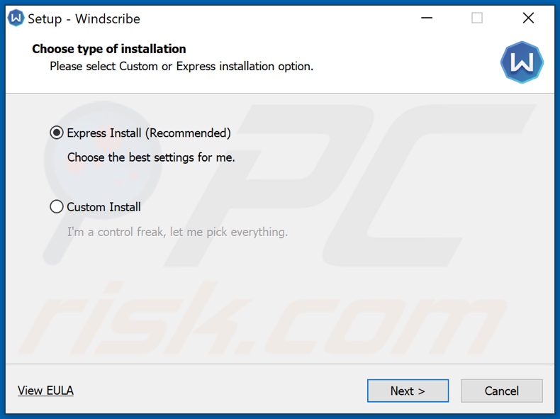 Configuration d'installation trompeuse utilisée pour promouvoir BLADABINDI