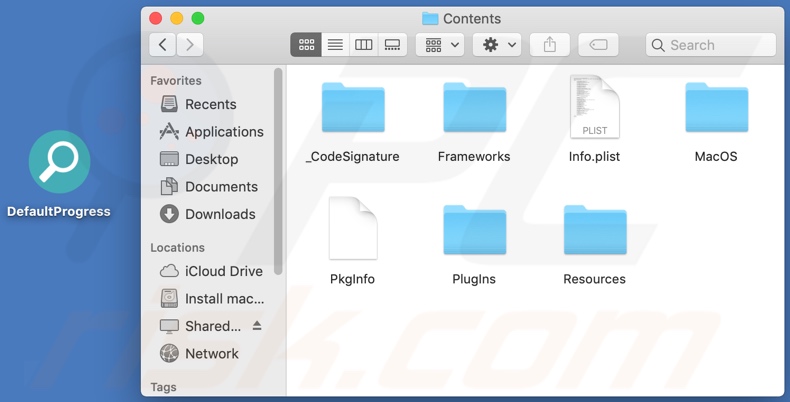 DefaultProgress adware install folder