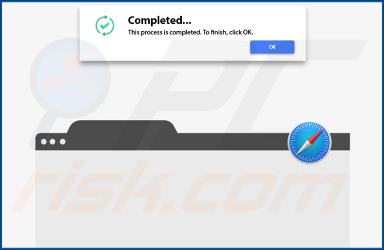 operativestate adware pop-up displayed once installation is over