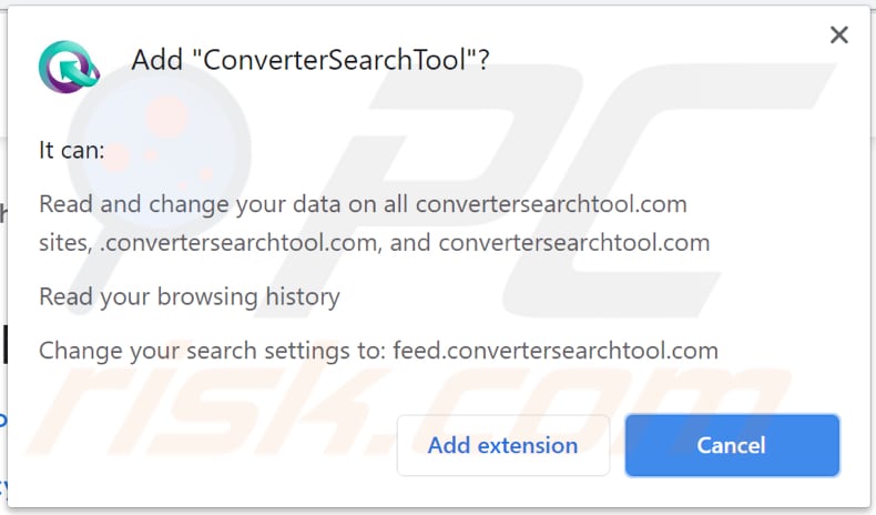 notification de pirate de navigateur convertersearchtool