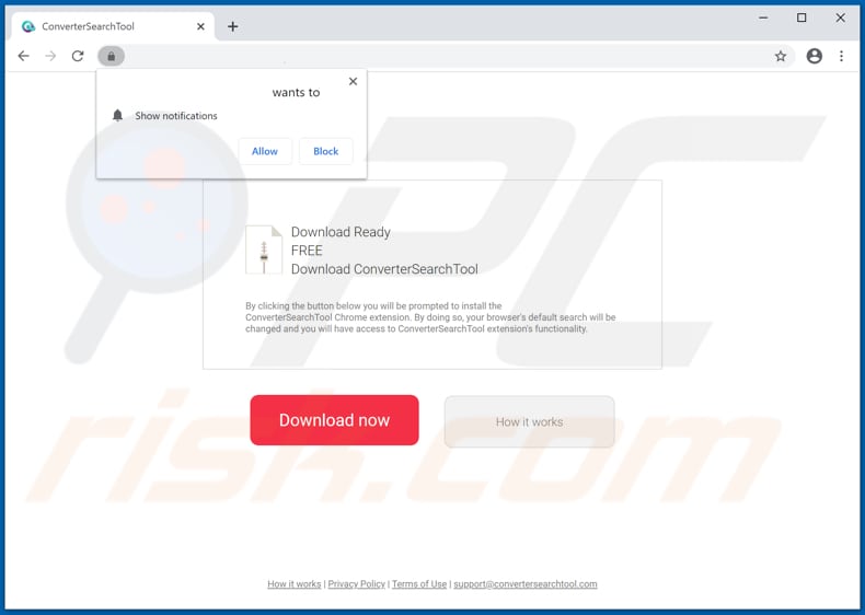 convertersearchtool navigateur hijacker promoteur chrome