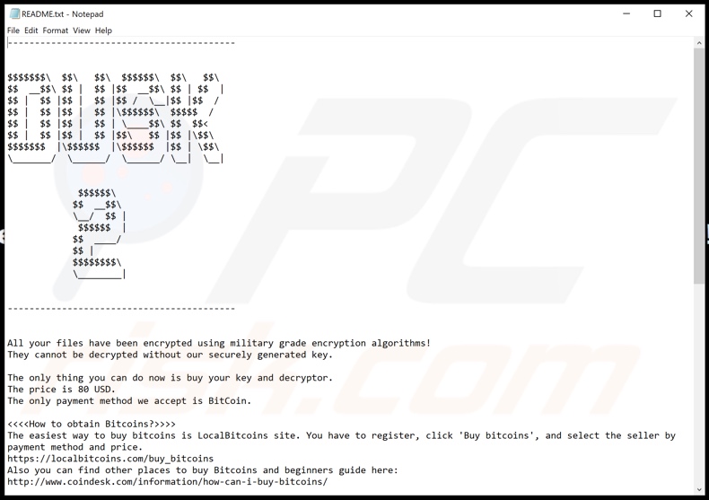 Instructions de déchiffrement DUSK 2 (README.txt)