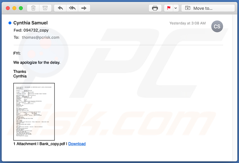 Courrier indésirable utilisé pour promouvoir le site Web de phishing festivo.fi