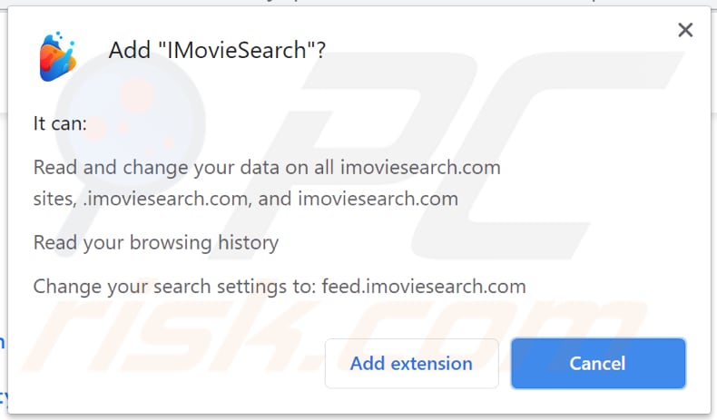 notification de pirate de navigateur imoviesearch