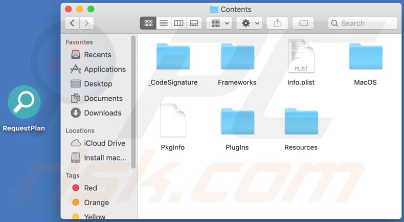 fichiers d'installation du logiciel publicitaire requestplan