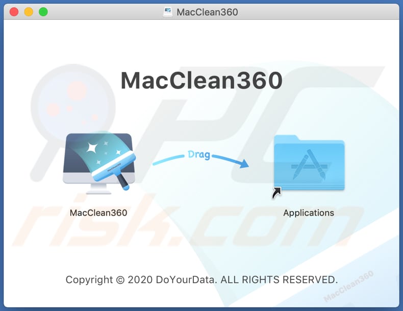 Configuration de l'installation de MacClean360 PUA