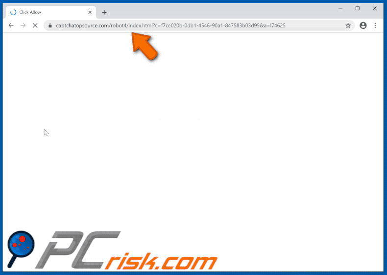 captchatopsource[.]com website appearance (GIF)