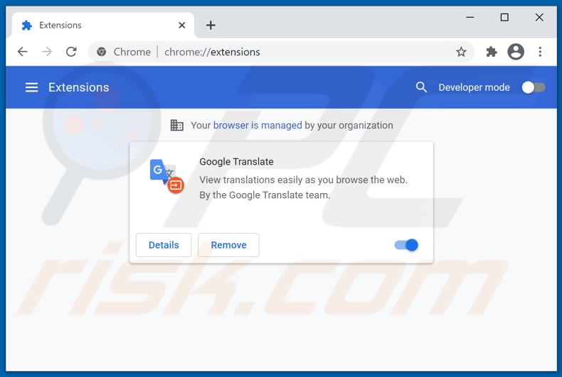 Suppression des extensions Google Chrome associées à ctcodeinfo.com