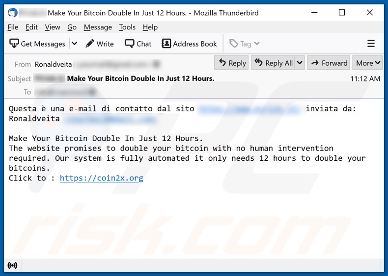 Doublez votre campagne de spam par e-mail BTC