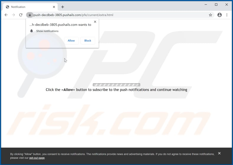 pushails[.]com pop-up redirections