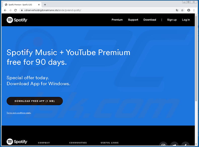 Un faux site Spotify diffuse du FickerStealer