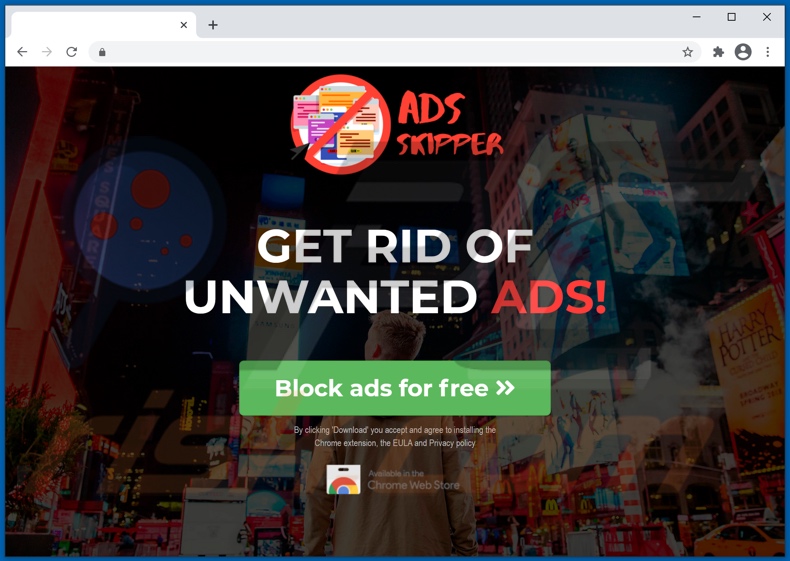 Adware Shopping Lovers faisant la promotion du site Web 2