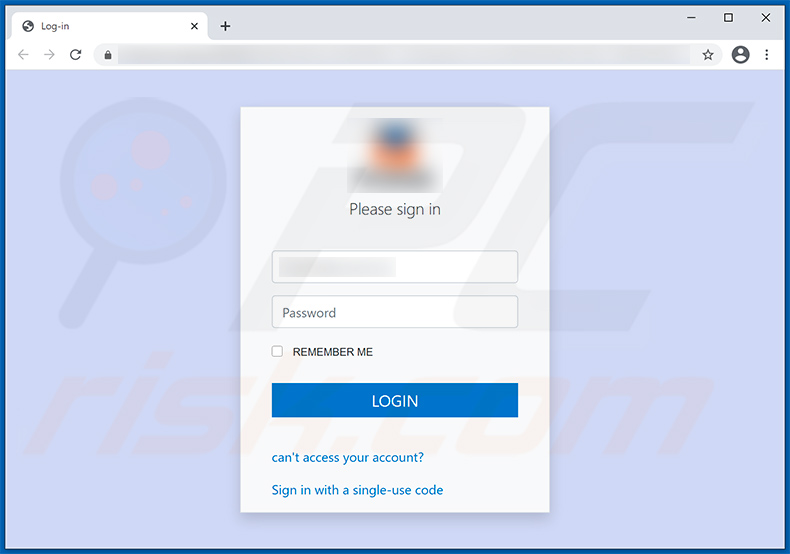 Site Web de phishing promu via un spam de mise à jour (2021-04-06)