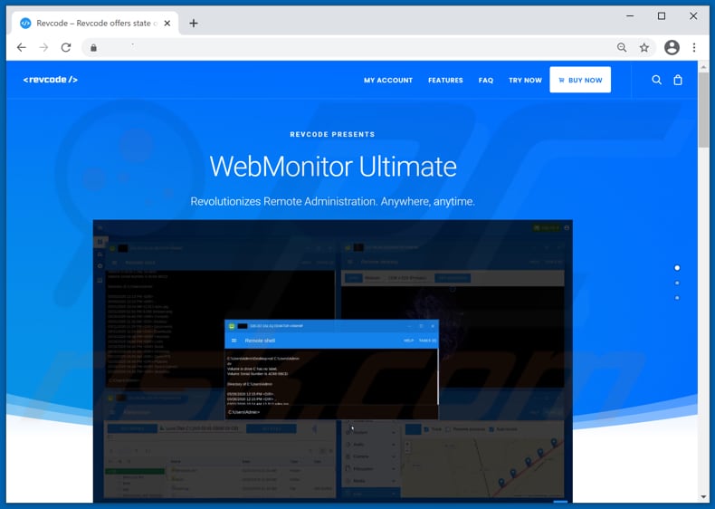 page de téléchargement de rat webmonitor