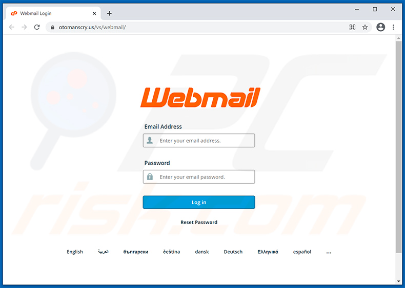 Le site Web de phishing promu via votre boîte aux lettres est presque un spam complet