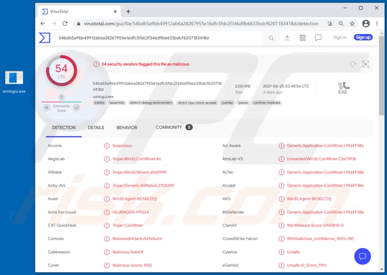 Logiciel malveillant Crackonosh