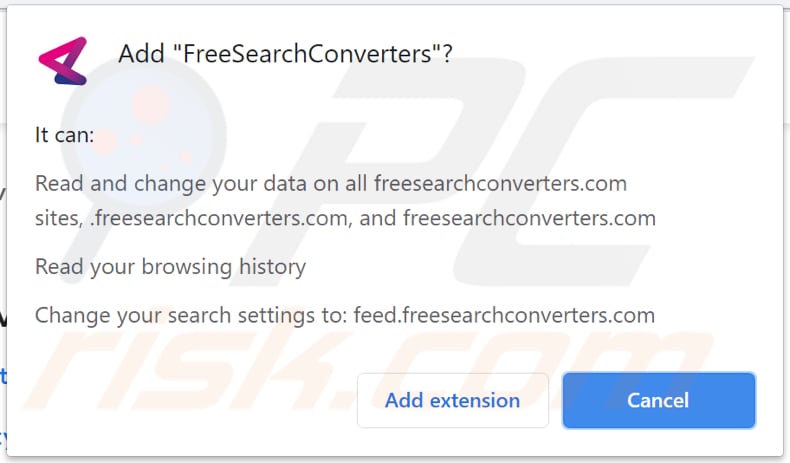 notification de pirate de navigateur freesearchconverters