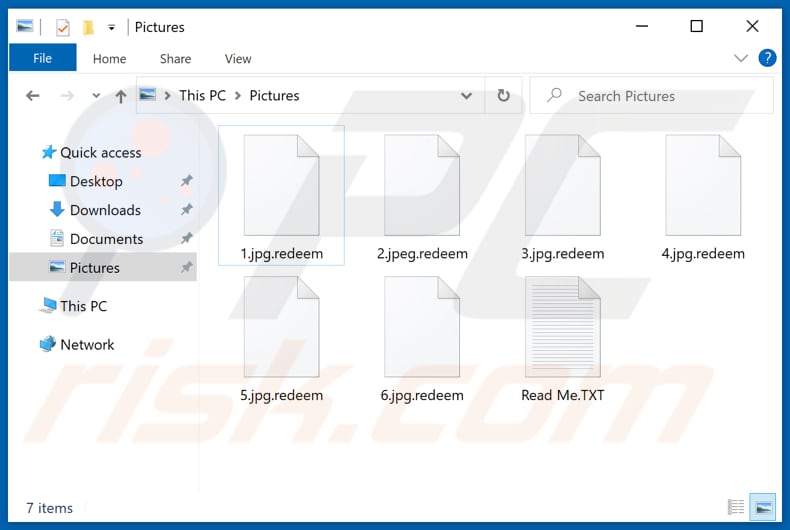 Fichiers cryptés par le rançongiciel Redeemer (extension .redeem)