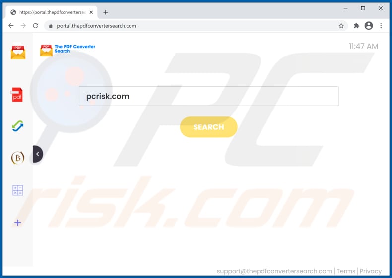 pirate de navigateur thepdfconvertersearch.com
