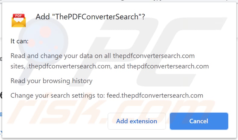 notification de pirate de navigateur thepdfconvertersearch