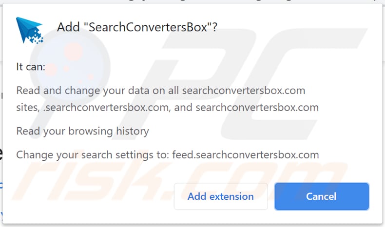 notification de pirate de navigateur searchconvertersbox