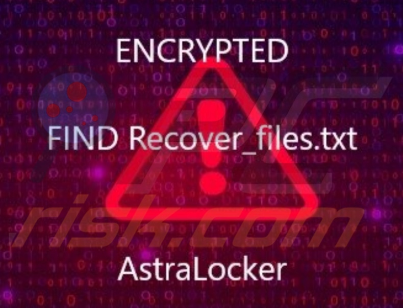 Fond d'écran du ransomware AstraLocker