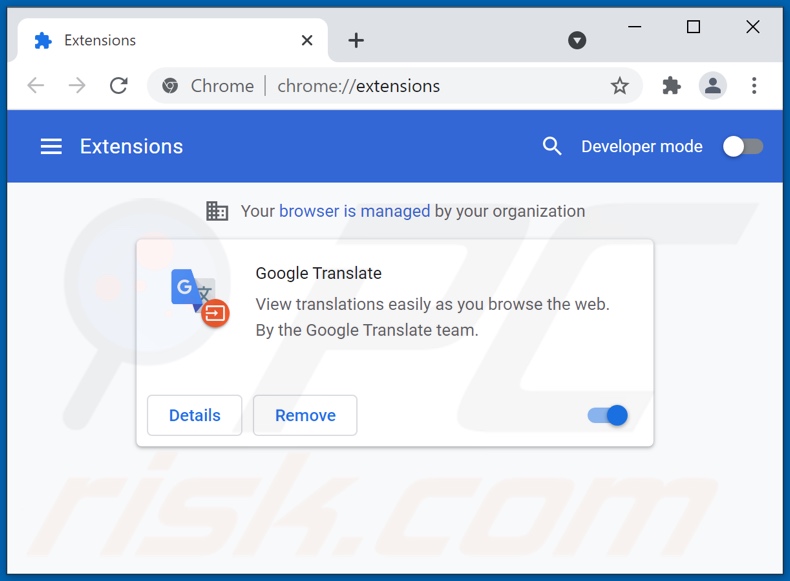 Suppression des extensions Google Chrome liées à kwiqsearch.com