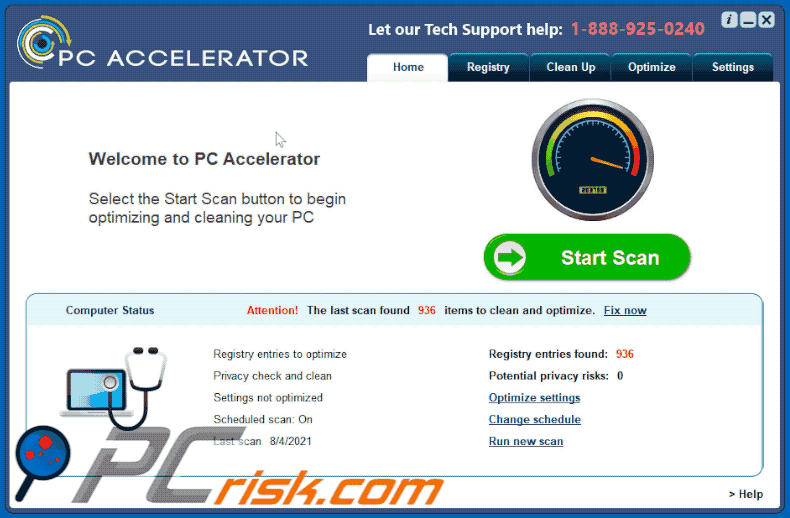 Apparence d'application indésirable de PC Accelerator