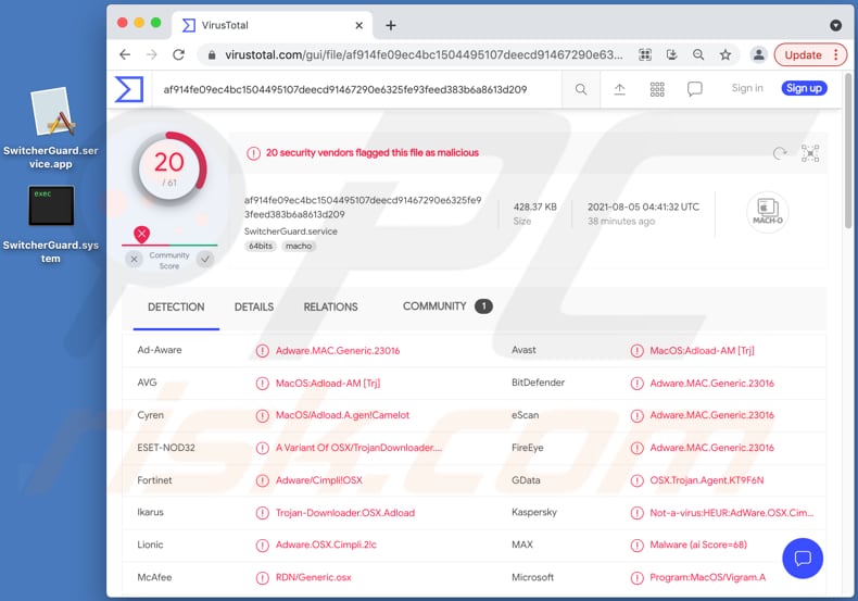 Logiciel publicitaire SwitcherGuard