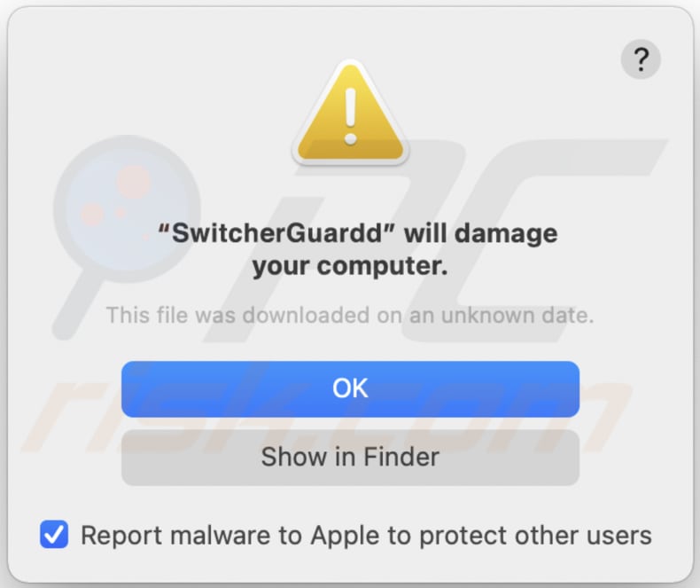 switcherguard adware pop-up apparaissant lorsque switcherguard est installé