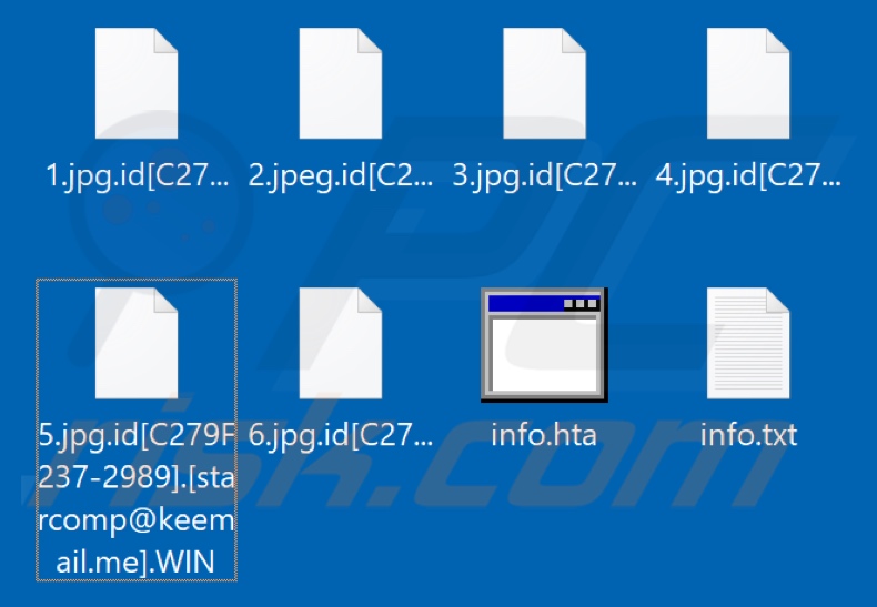 Fichiers cryptés par le ransomware WIN (extension .WIN)