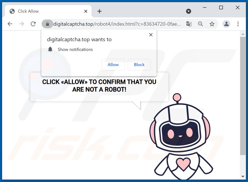 digitalcaptcha[.]top pop-up redirections