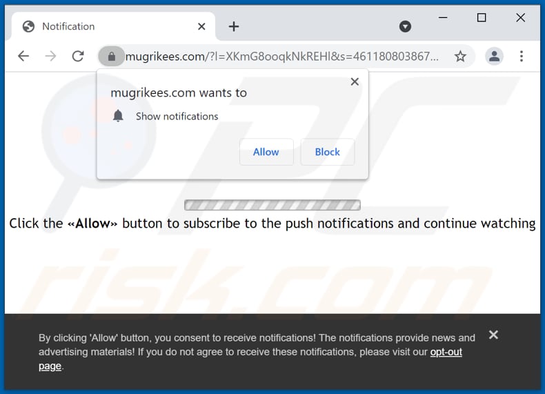 redirections pop-up mugrikees[.]com